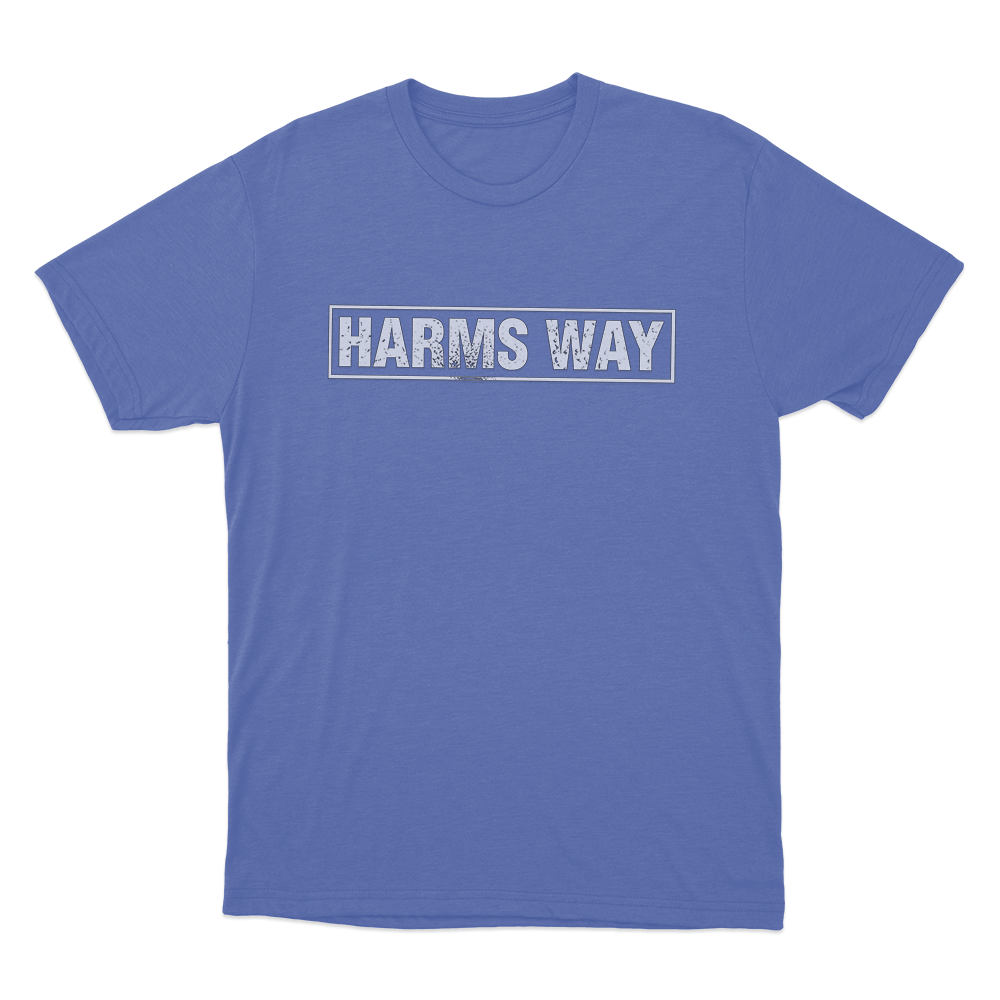 Harms Way Logo Unisex T Shirt Blue Harms Way Logo Unisex T Shirt Blue