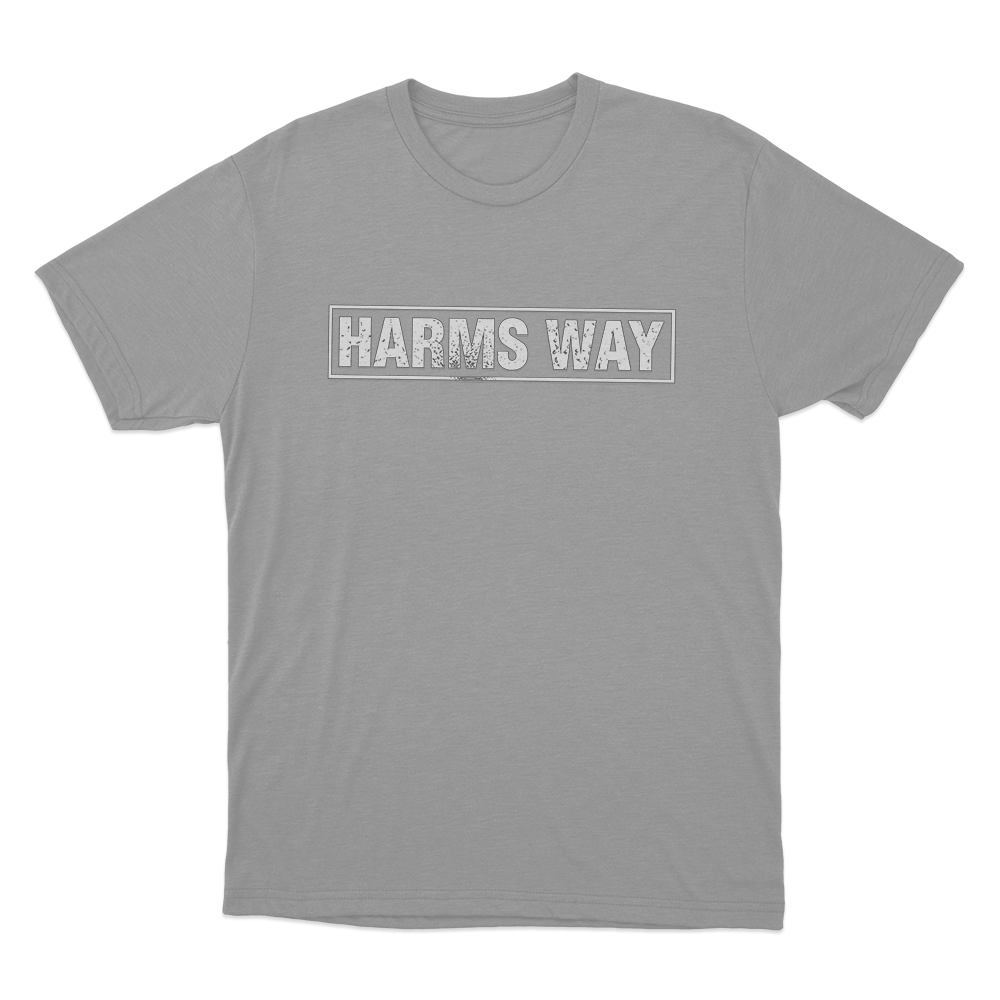 Harms Way Logo Unisex T Shirt Grey Harms Way Logo Unisex T Shirt Grey