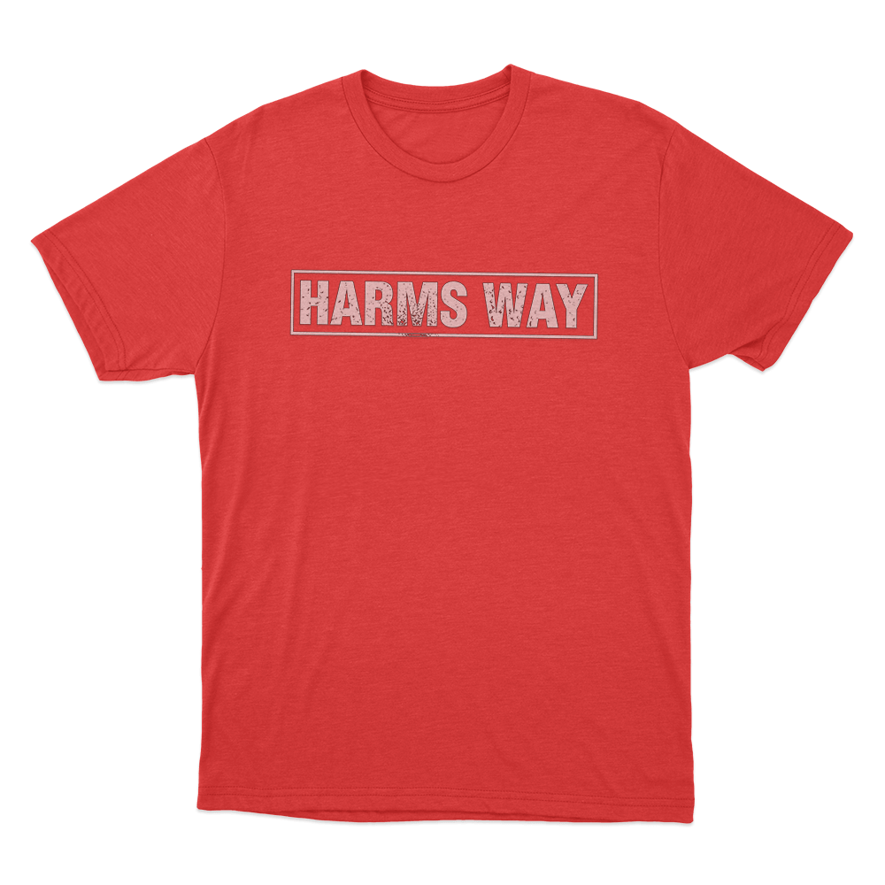 Harms Way Logo Unisex T Shirt Red Harms Way Logo Unisex T Shirt Red
