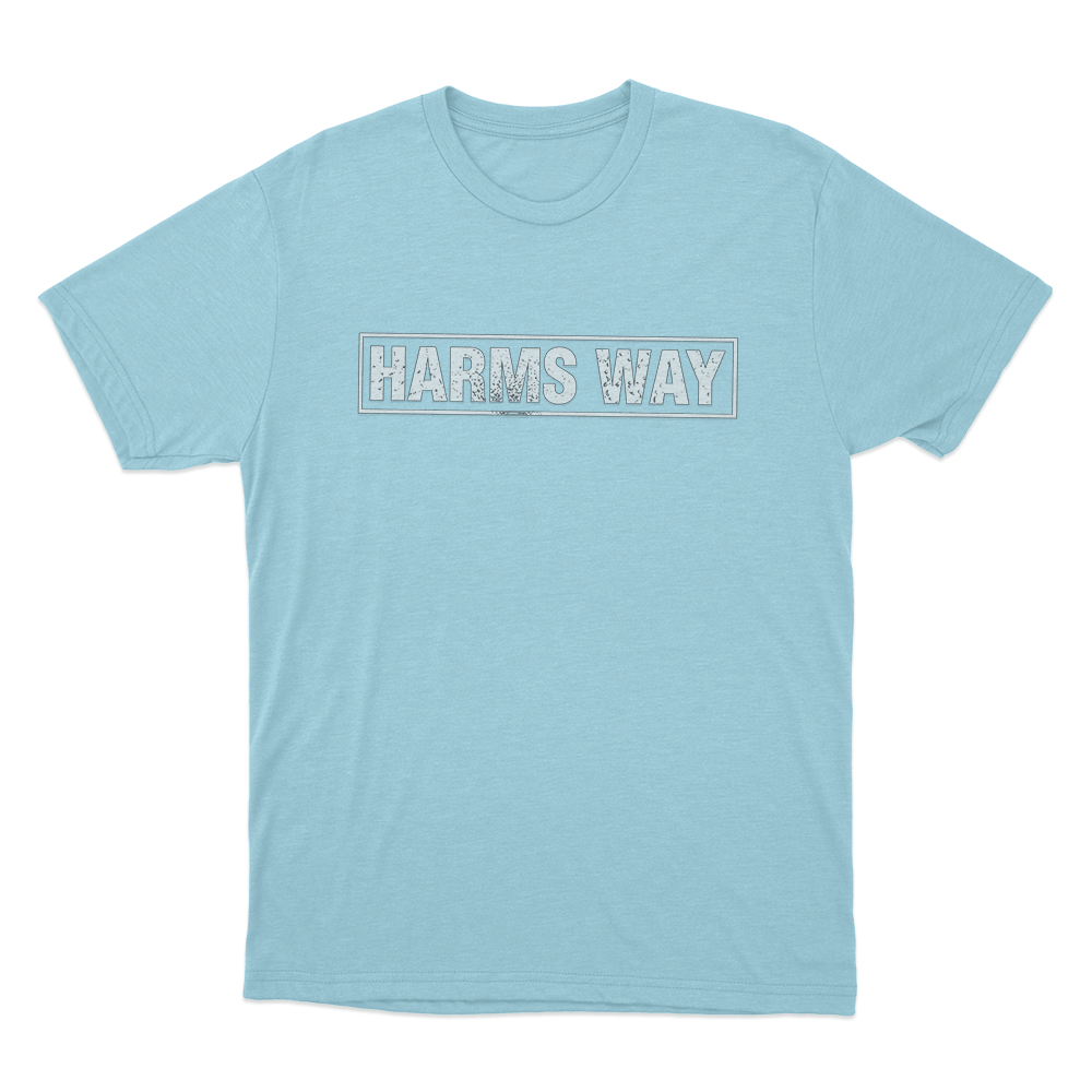 Harms Way Logo Unisex T Shirt Sky Blue Harms Way Logo Unisex T Shirt Sky Blue