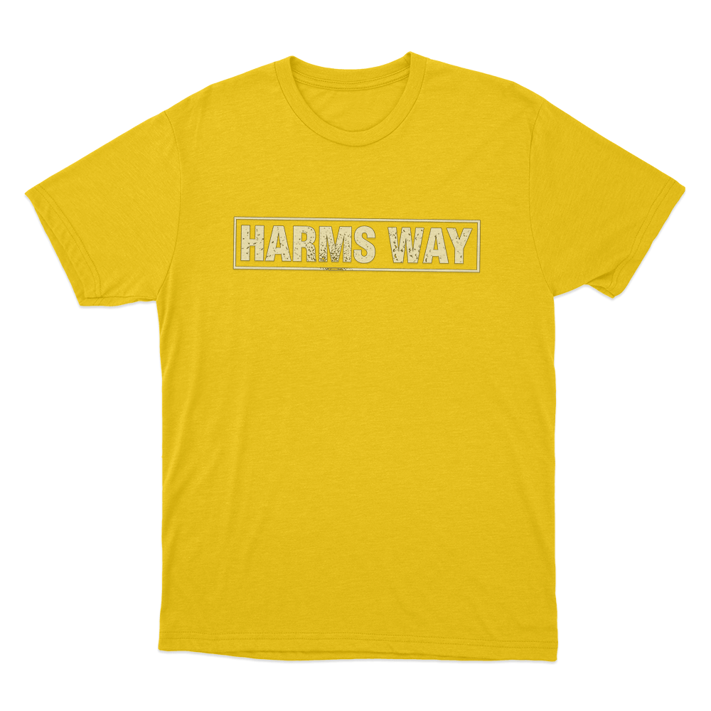 Harms Way Logo Unisex T Shirt Yellow Harms Way Logo Unisex T Shirt Yellow