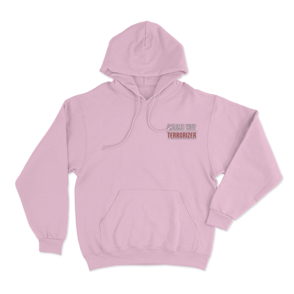 Terrorizer Harms Way Unisex Hoodie Pink Terrorizer Harms Way Unisex Hoodie Pink