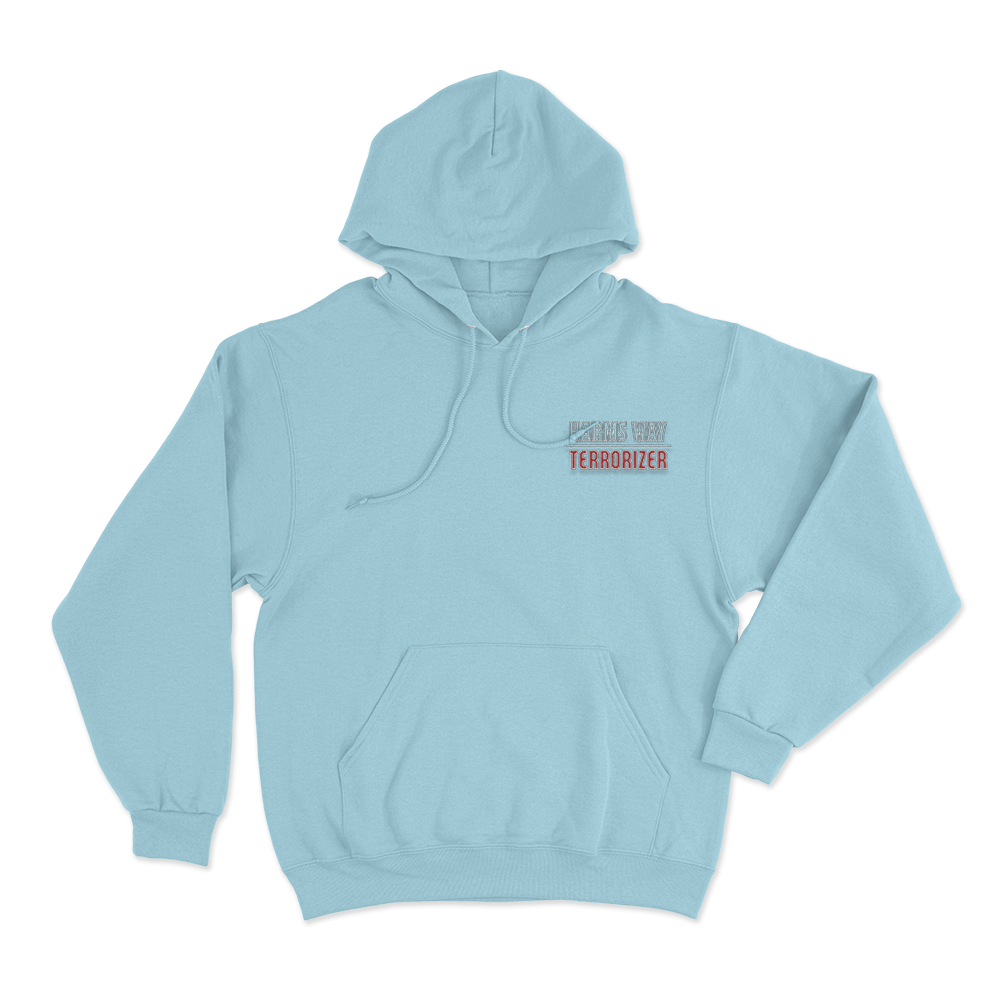 Terrorizer Harms Way Unisex Hoodie Sky Blue Terrorizer Harms Way Unisex Hoodie Sky Blue
